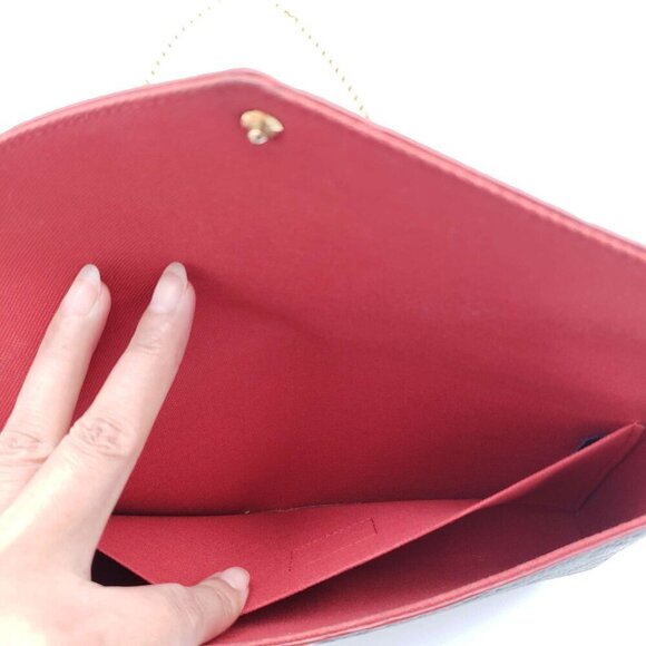 100% Authentic Louis Vuitton Pochette Felicie Monogram Shoulder Bag 620-102224 - Picture 13 of 15